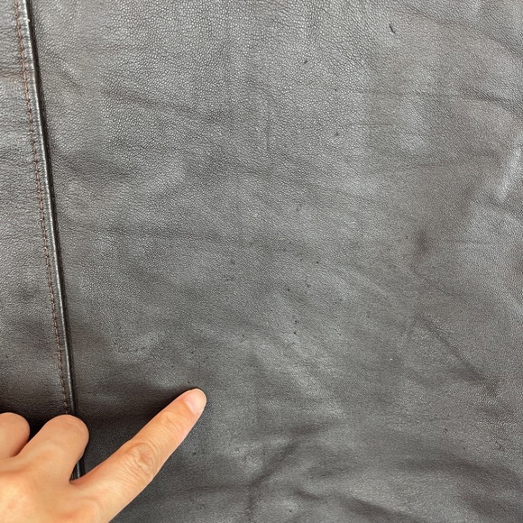 Vintage Fundamental Fashion Gino Leather Vest Euro Style Brown Men's Size 44 - Picture 9 of 13